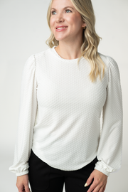 WAREHOUSE ONLY Miranda Dot Top - White