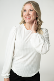 WAREHOUSE ONLY Miranda Dot Top - White