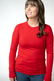 WAREHOUSE ONLY Blair Long Sleeve Top - Red