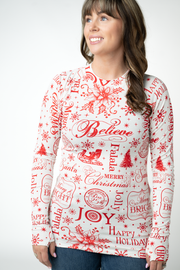 WAREHOUSE ONLY Blair Long Sleeve Top - Merry & Bright