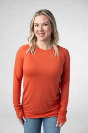 WAREHOUSE ONLY Blair Long Sleeve Top - Pumpkin