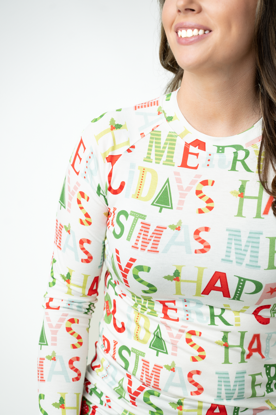 WAREHOUSE ONLY Blair Long Sleeve Top - Merry Christmas