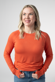 WAREHOUSE ONLY Blair Long Sleeve Top - Pumpkin