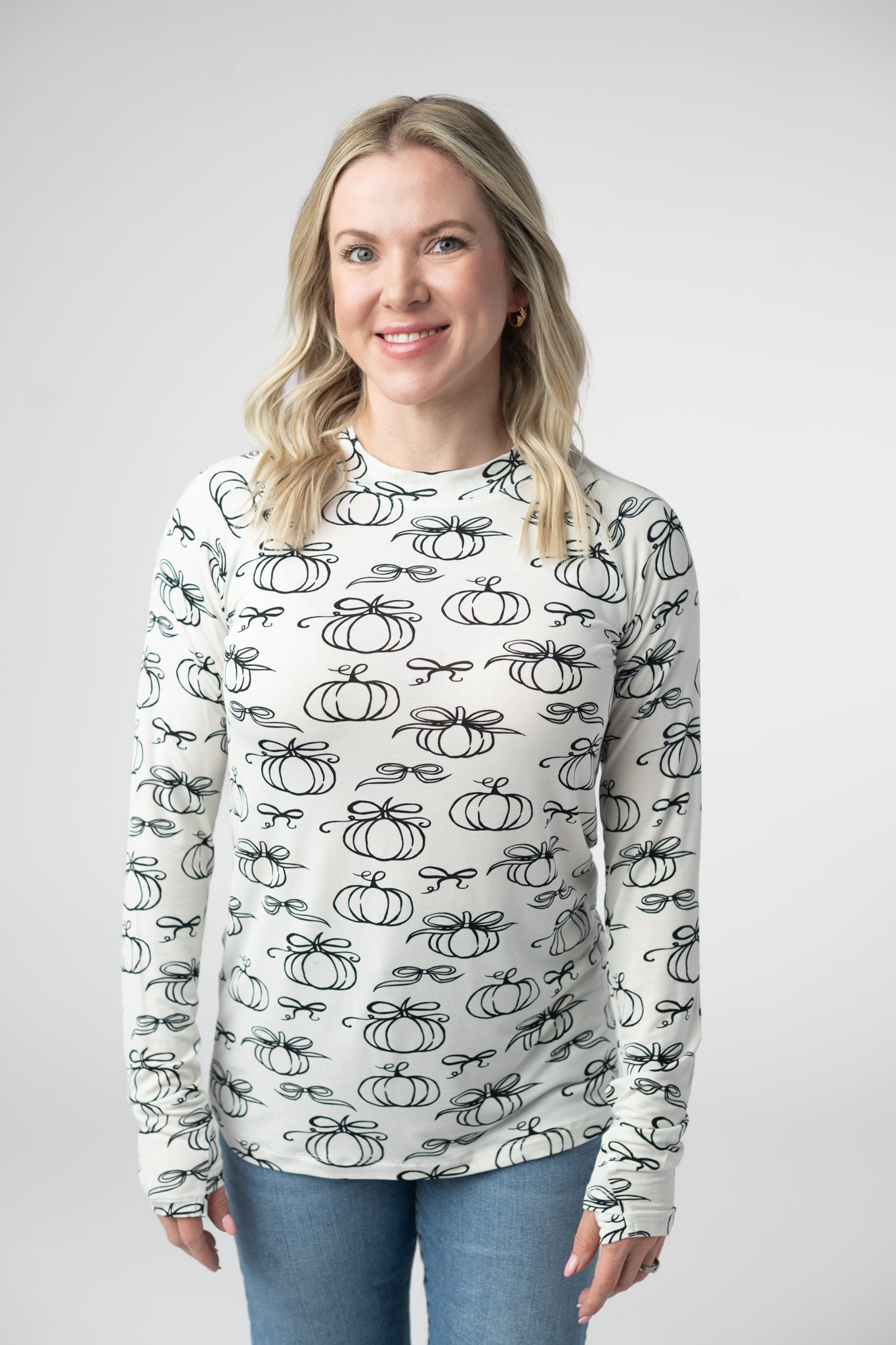 WAREHOUSE ONLY Blair Long Sleeve Top - Classic Pumpkins