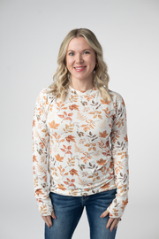 WAREHOUSE ONLY Blair Long Sleeve Top - Harvest Leaves