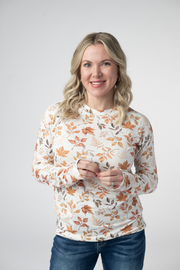 WAREHOUSE ONLY Blair Long Sleeve Top - Harvest Leaves
