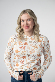 WAREHOUSE ONLY Blair Long Sleeve Top - Harvest Leaves