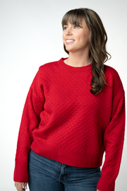 WAREHOUSE ONLY Gianna Pullover Sweater - Red