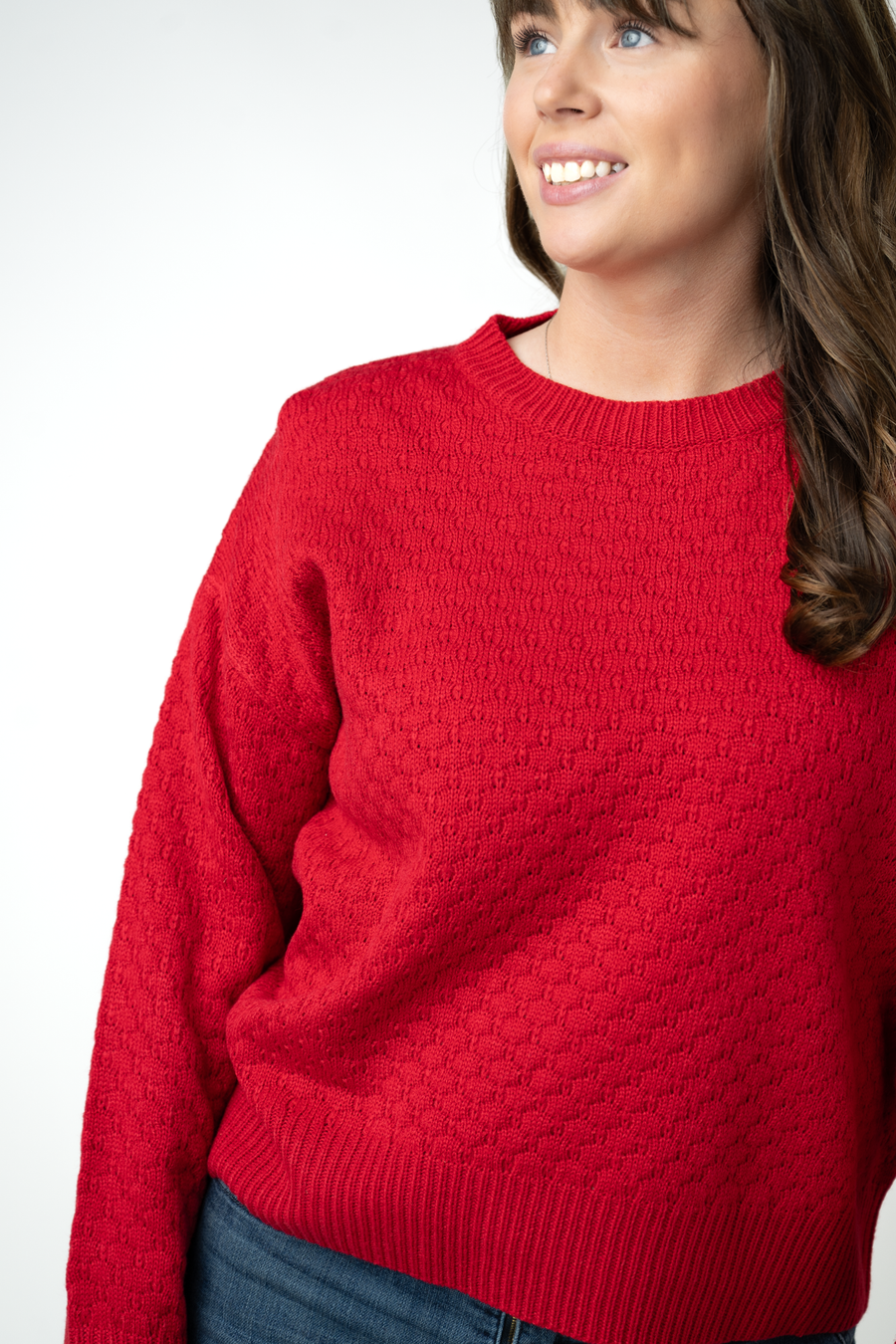 WAREHOUSE ONLY Gianna Pullover Sweater - Red