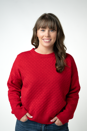 WAREHOUSE ONLY Gianna Pullover Sweater - Red