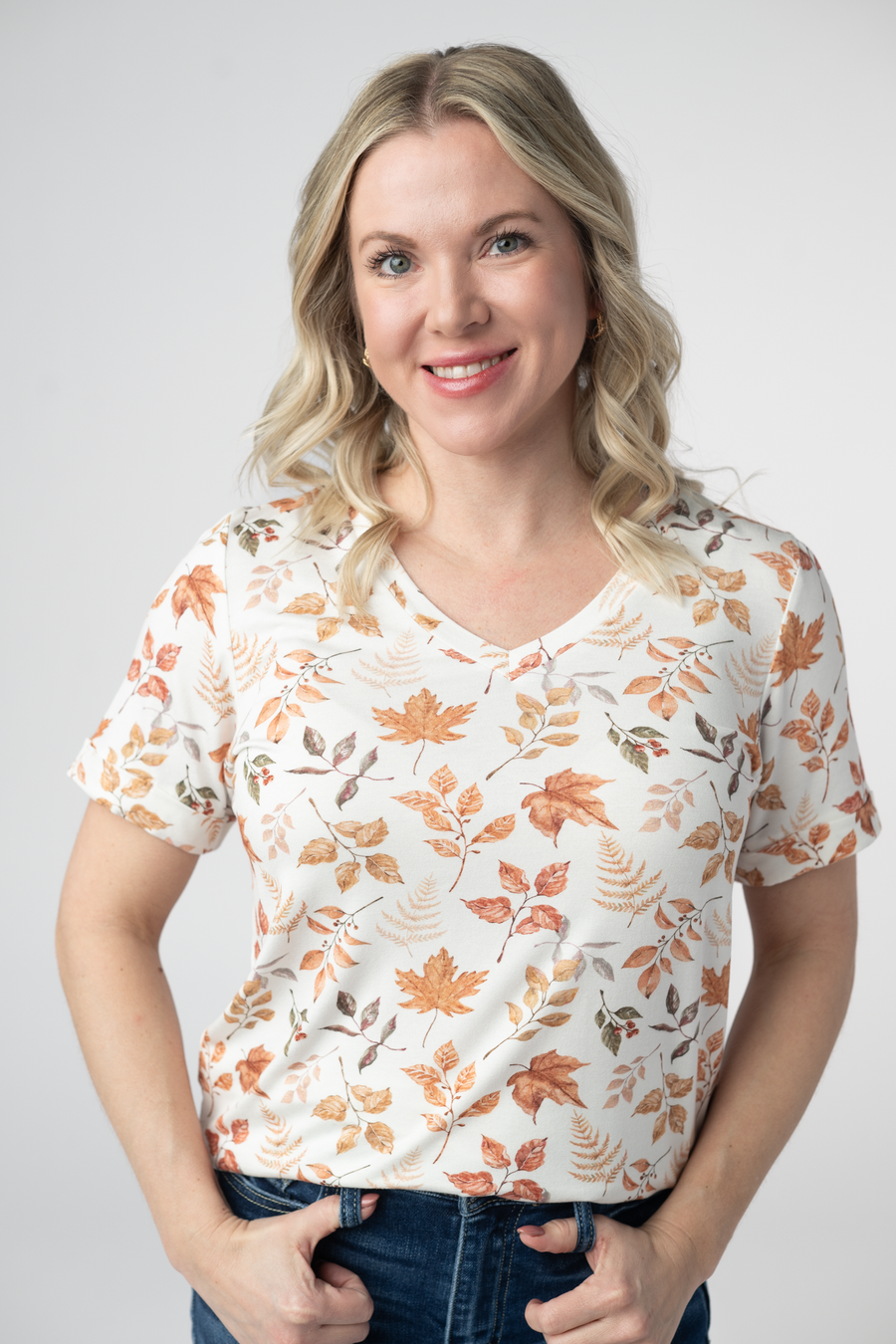 WAREHOUSE ONLY Sophie Top - Autumn Leaves