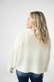 WAREHOUSE ONLY Cable Knit Sweater - Ivory