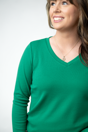 WAREHOUSE ONLY Leah Long Sleeve Top - Green