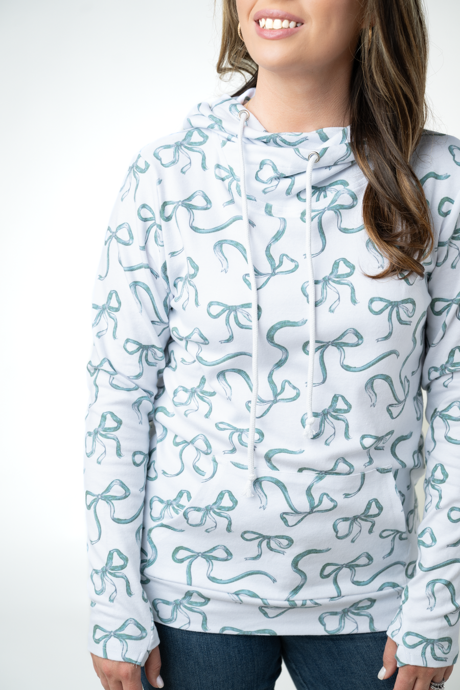 WAREHOUSE ONLY Ashley Hoodie - Green Ribbons