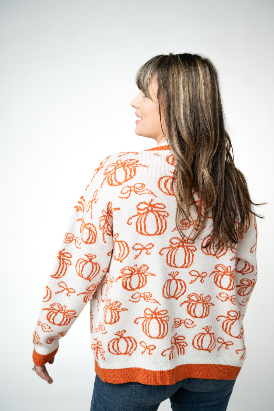 WAREHOUSE ONLY Pumpkins Pocket Cardigan