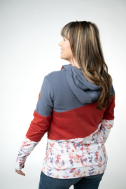 WAREHOUSE ONLY Colorblock Fullzip - Autumn Watercolor Mix