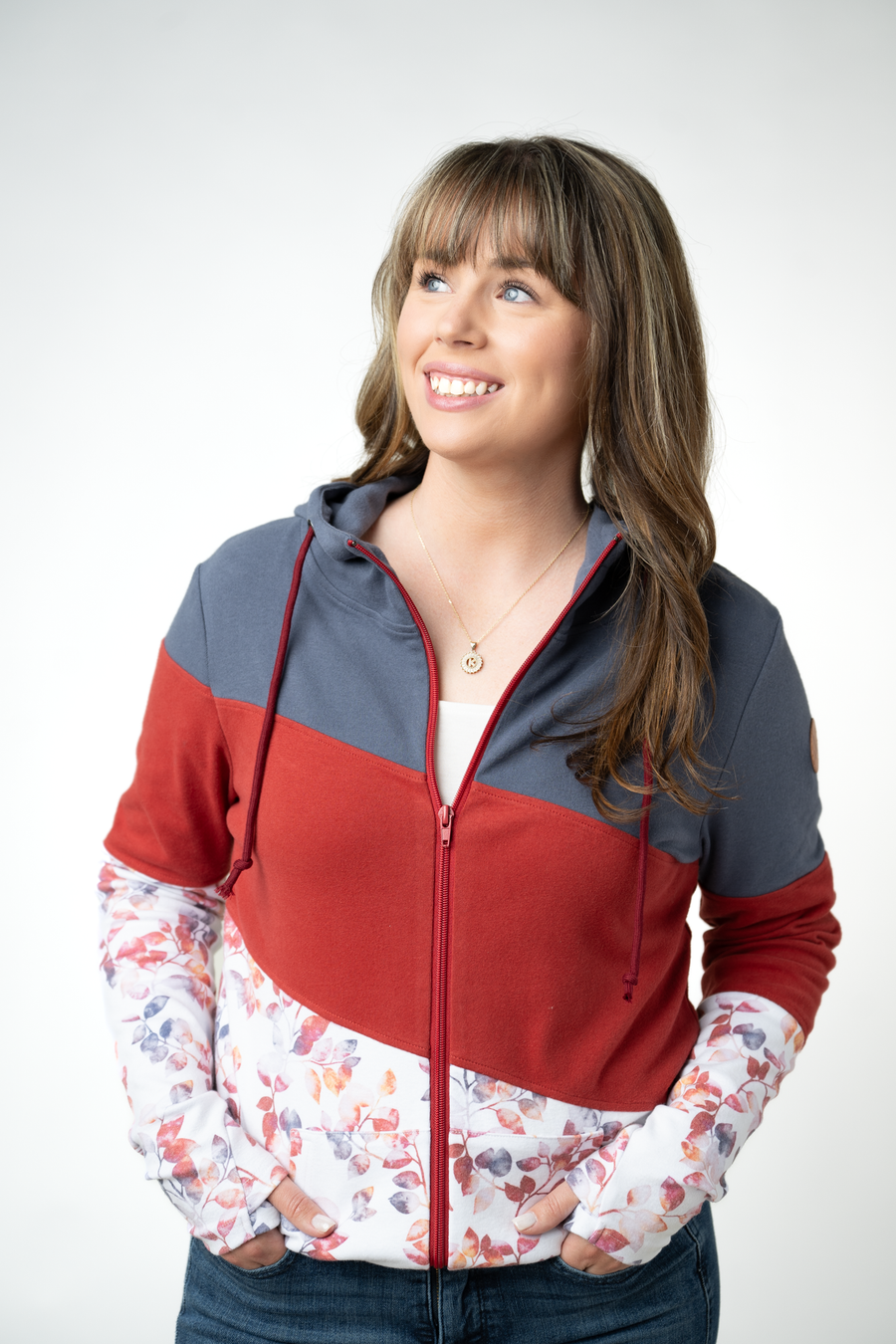 WAREHOUSE ONLY Colorblock Fullzip - Autumn Watercolor Mix