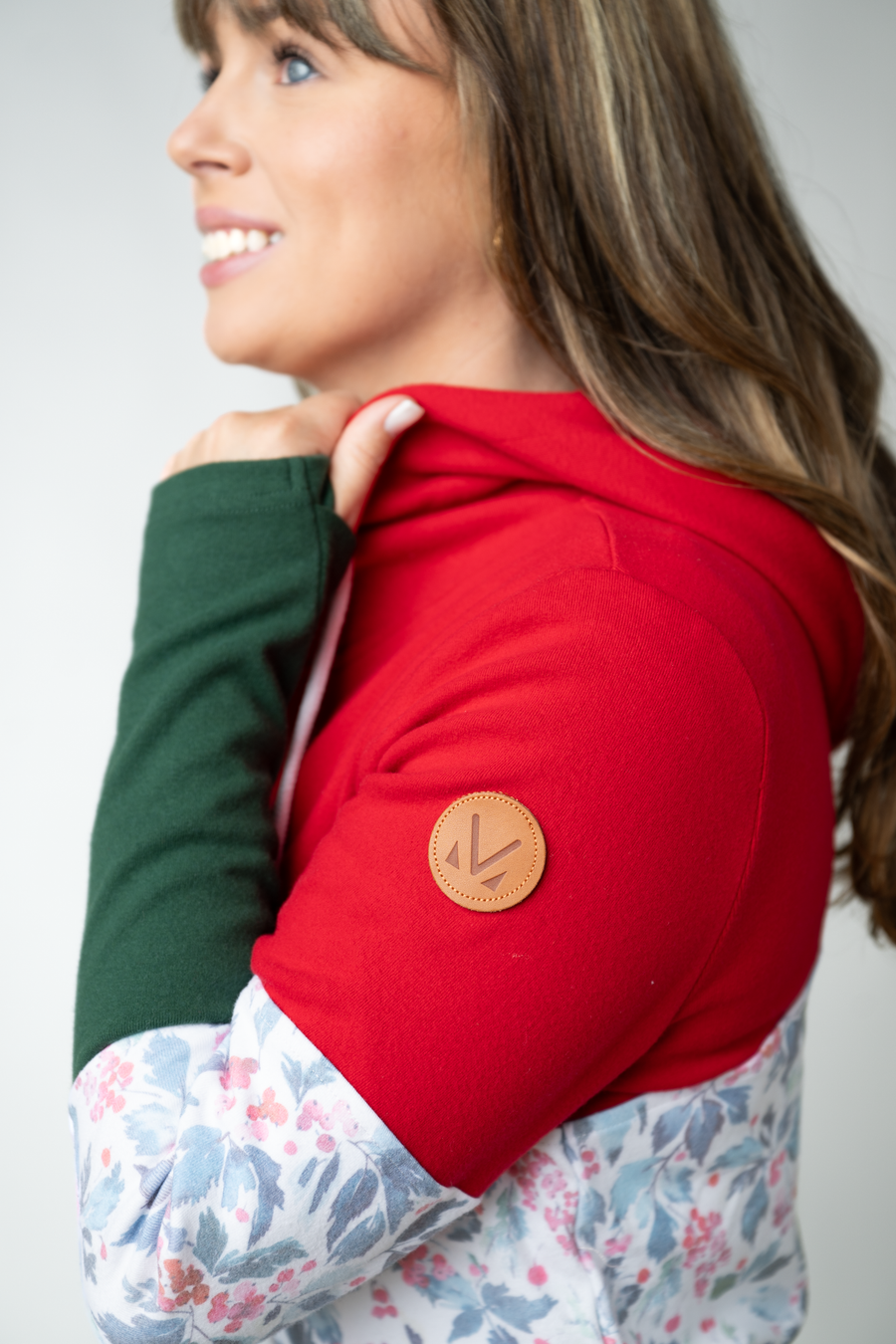 WAREHOUSE ONLY Colorblock Fullzip - Red, Winter Berry, Evergreen