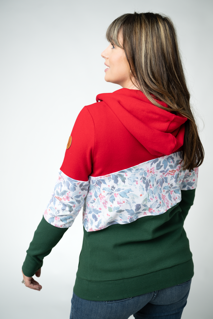 WAREHOUSE ONLY Colorblock Fullzip - Red, Winter Berry, Evergreen