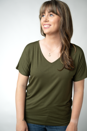 WAREHOUSE ONLY Chloe Cozy Top - Dark Olive