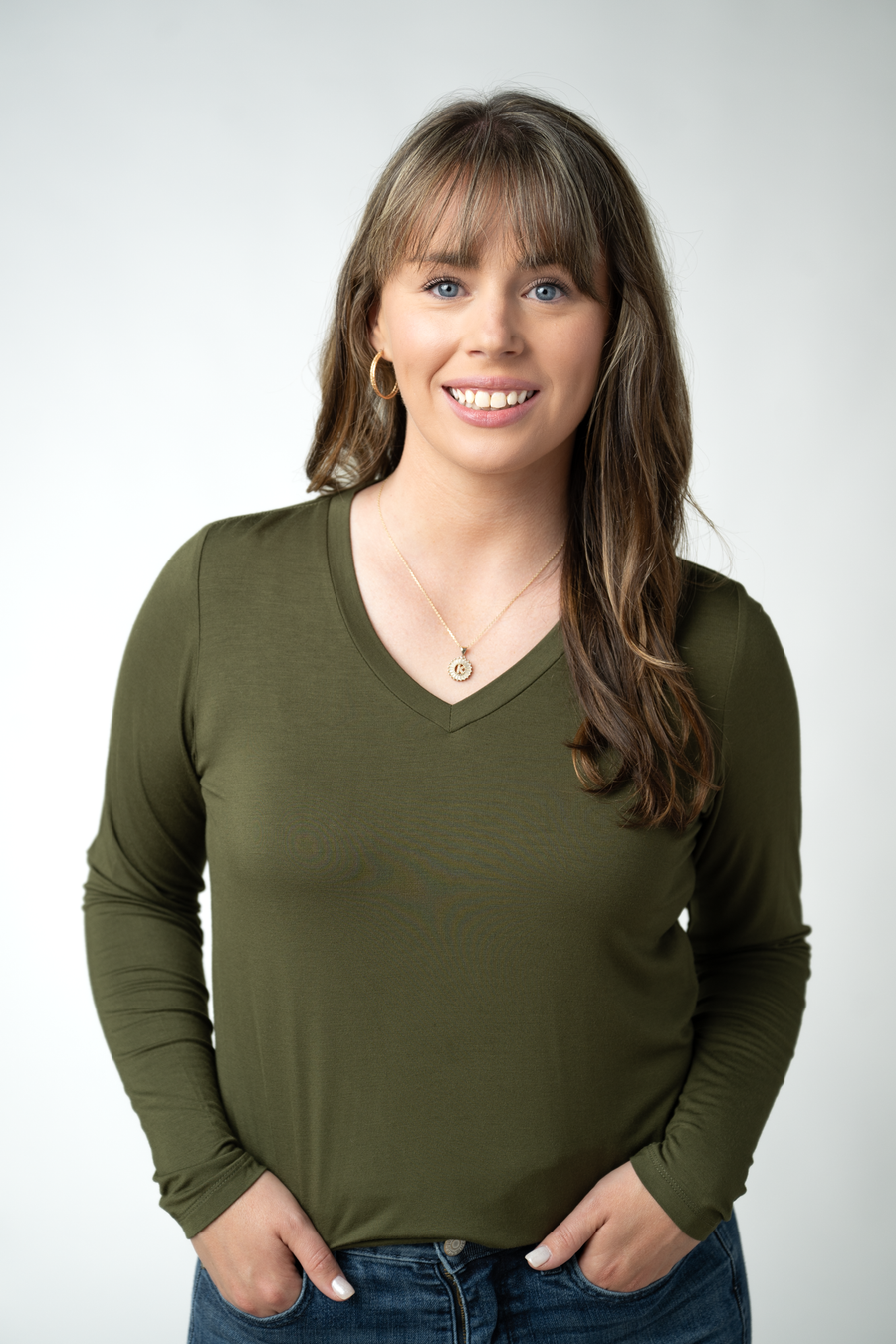 WAREHOUSE ONLY Larissa Long Sleeve - Dark Olive