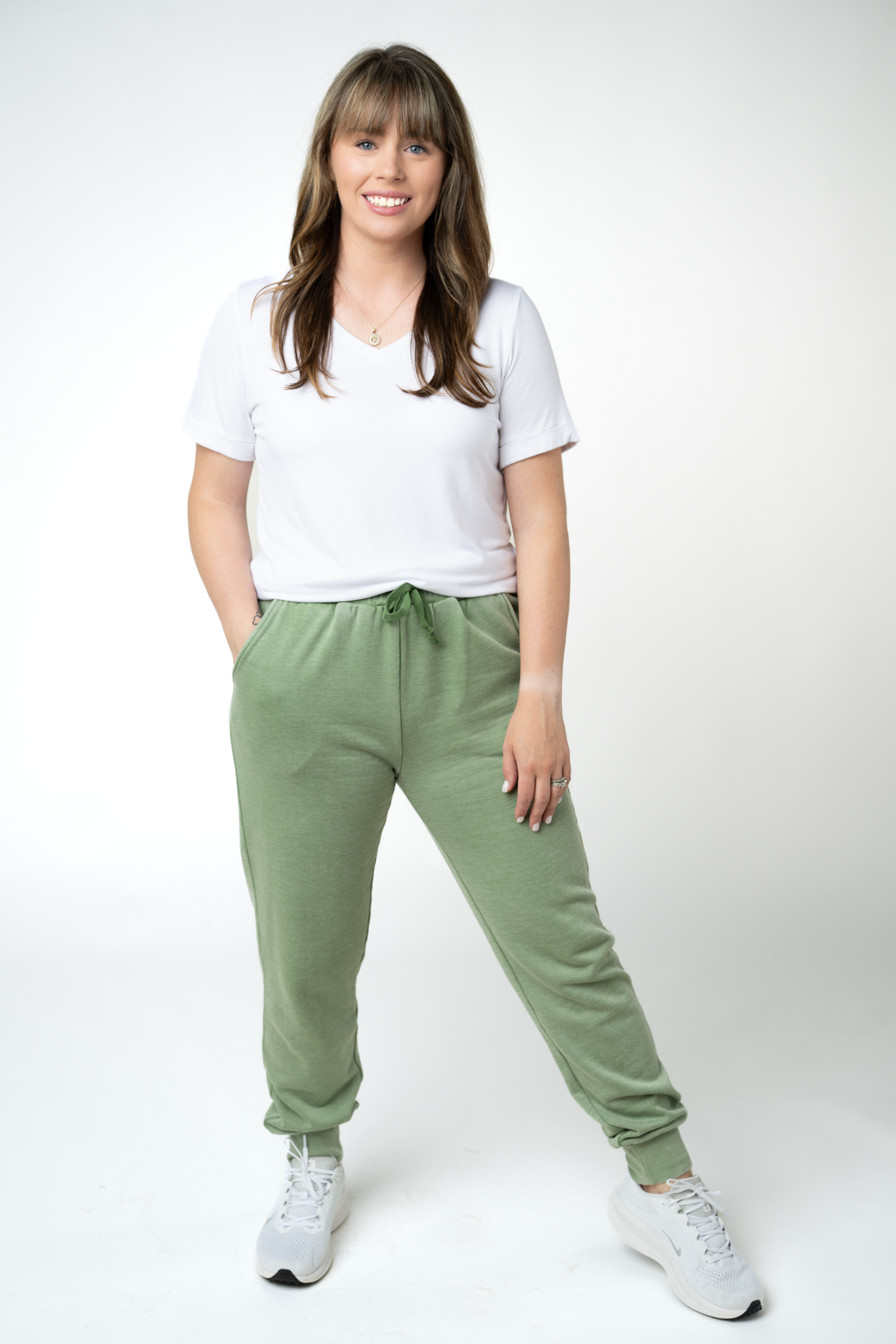 WAREHOUSE ONLY Vintage Wash Joggers - Olive