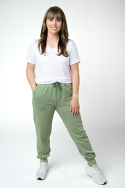 WAREHOUSE ONLY Vintage Wash Joggers - Olive