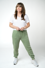 WAREHOUSE ONLY Vintage Wash Joggers - Olive