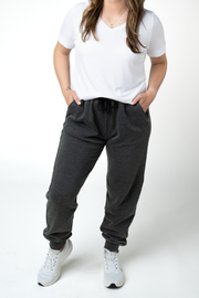 WAREHOUSE ONLY Vintage Wash Joggers - Black