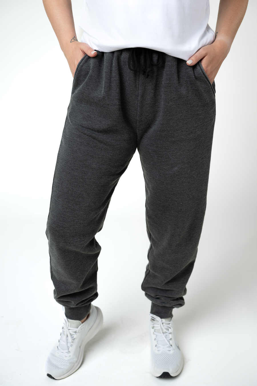 WAREHOUSE ONLY Vintage Wash Joggers - Black