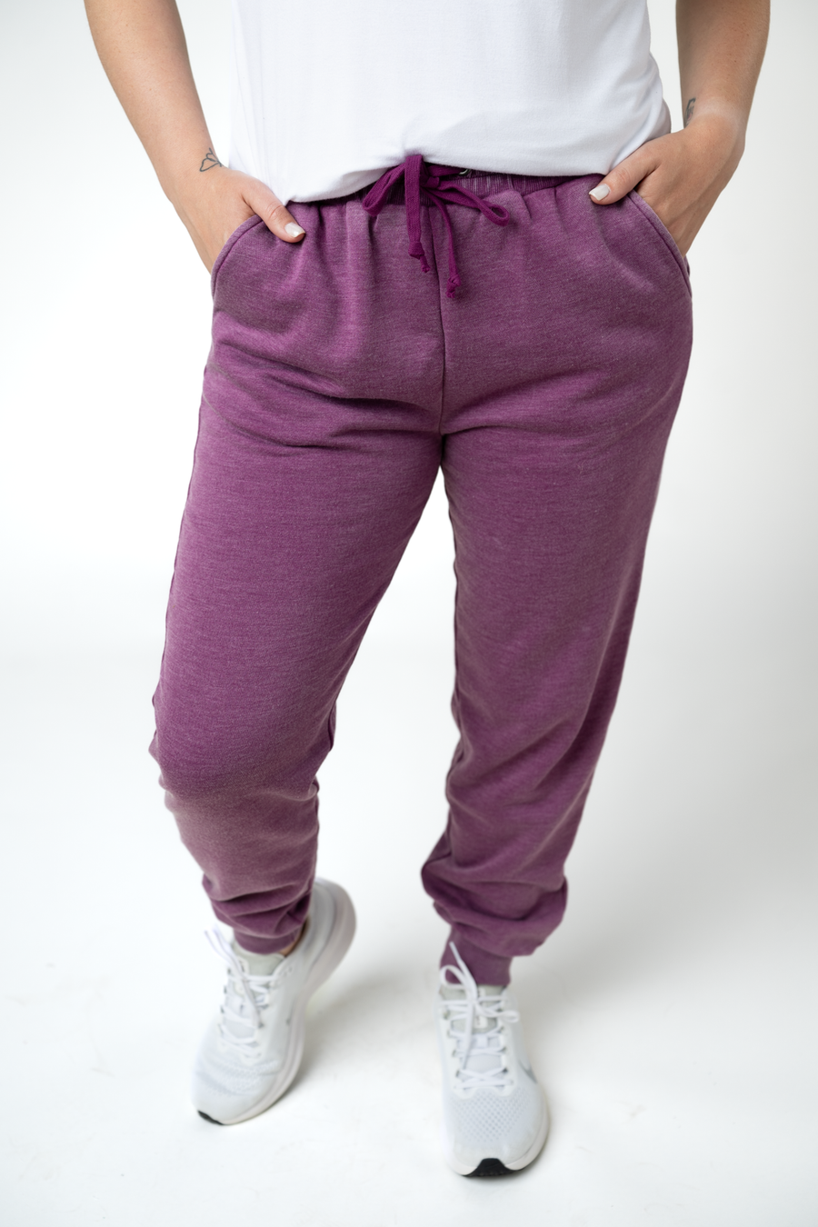 WAREHOUSE ONLY Vintage Wash Joggers - Purple