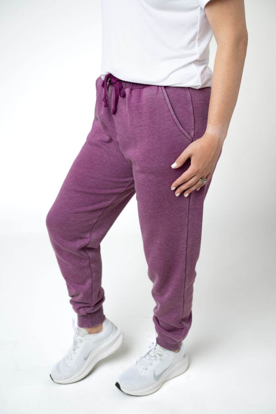 WAREHOUSE ONLY Vintage Wash Joggers - Purple