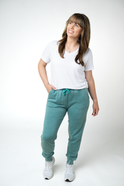 WAREHOUSE ONLY Vintage Wash Joggers - Teal