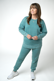 WAREHOUSE ONLY Vintage Wash Joggers - Teal