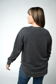 WAREHOUSE ONLY Vintage Wash Pullover - Black