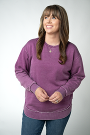 WAREHOUSE ONLY Vintage Wash Pullover - Purple