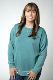 WAREHOUSE ONLY Vintage Wash Pullover - Teal