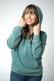 WAREHOUSE ONLY Ryker Vintage Wash Hoodie- Teal