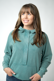 WAREHOUSE ONLY Ryker Vintage Wash Hoodie- Teal