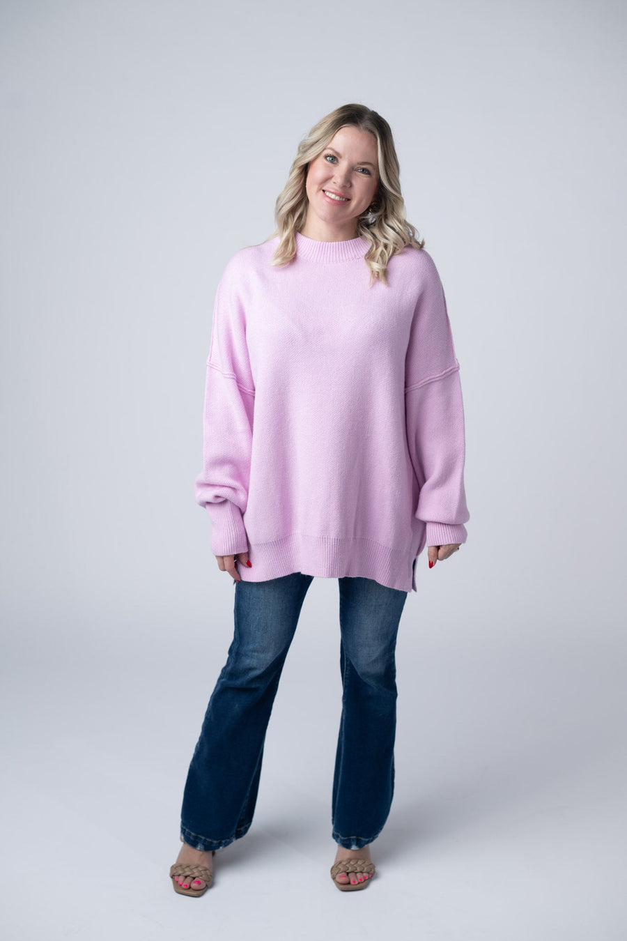 WAREHOUSE Aurora Cozy Sweater - Lilac