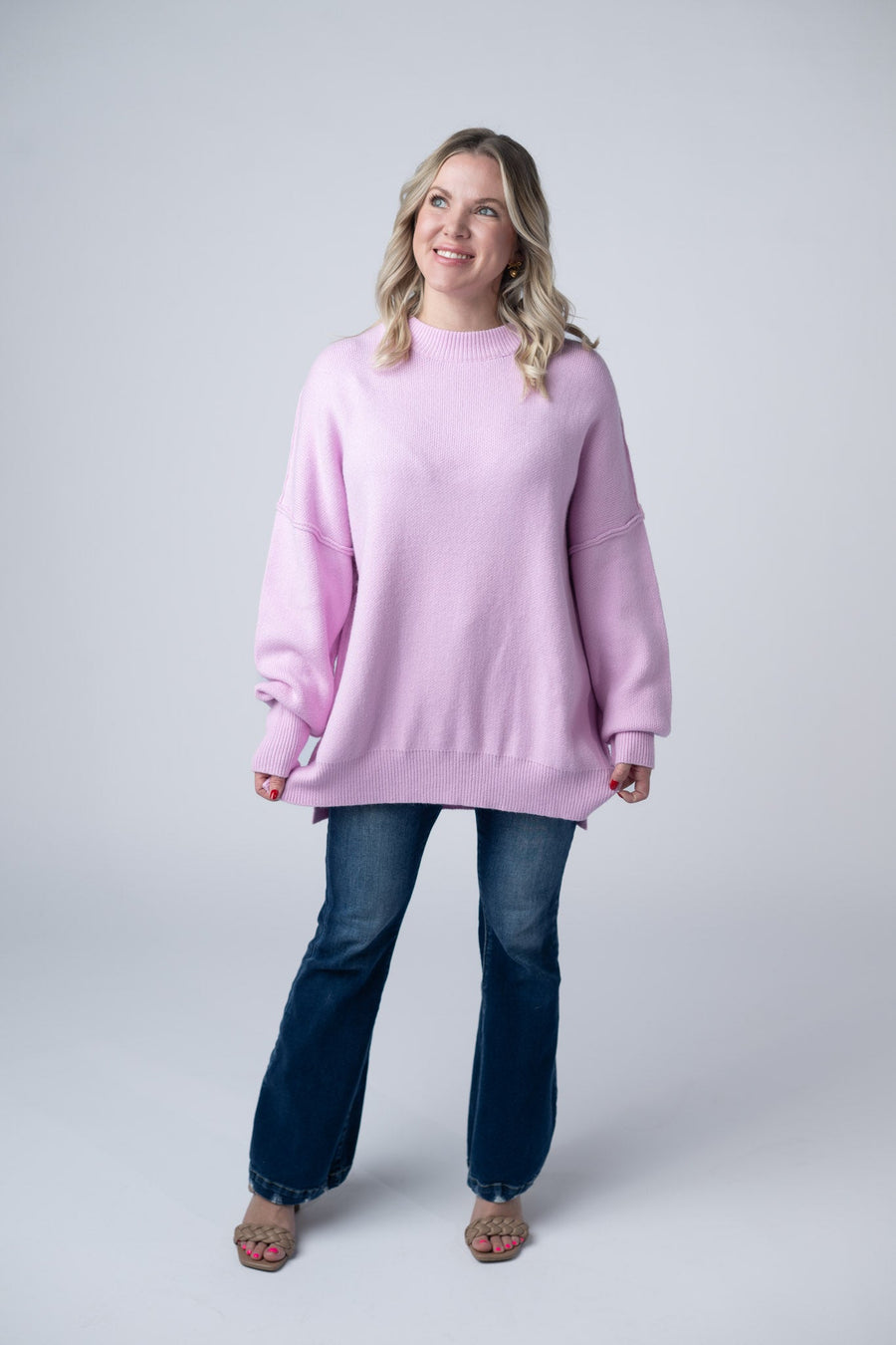 WAREHOUSE Aurora Cozy Sweater - Lilac
