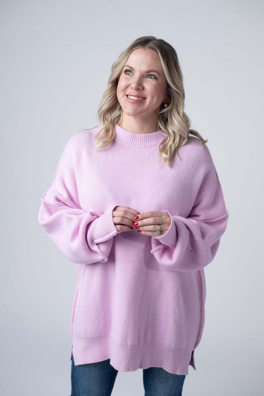 WAREHOUSE Aurora Cozy Sweater - Lilac