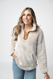 WAREHOUSE ONLY Ryan 1/4 Zip Sherpa - Camel
