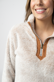 WAREHOUSE ONLY Ryan 1/4 Zip Sherpa - Camel