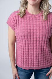 WAREHOUSE Kelly Knitted Top - Rose