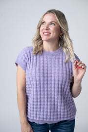 WAREHOUSE Kelly Knitted Top - Lavender