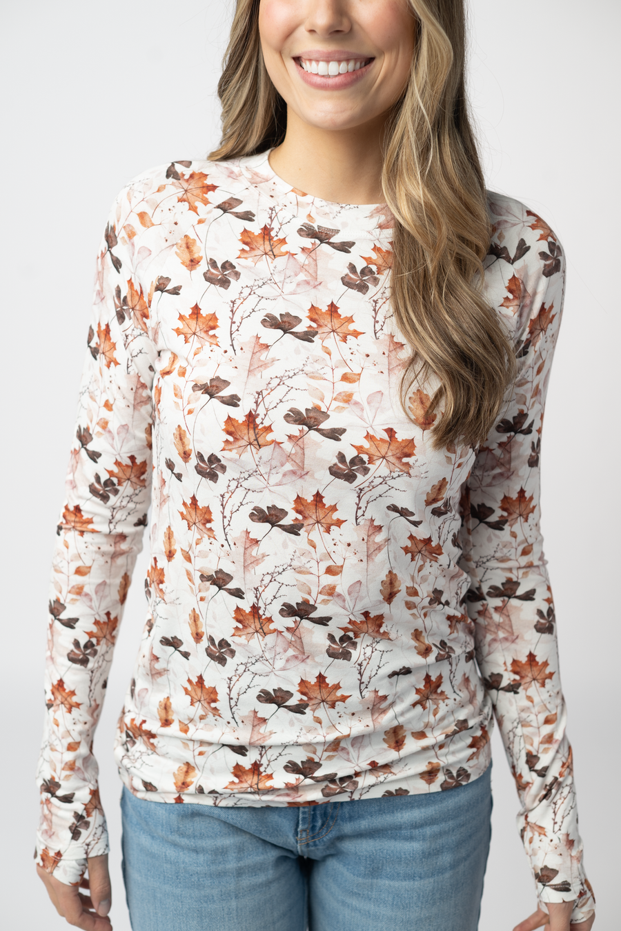 WAREHOUSE ONLY Blair Long Sleeve Top - Fall Foliage