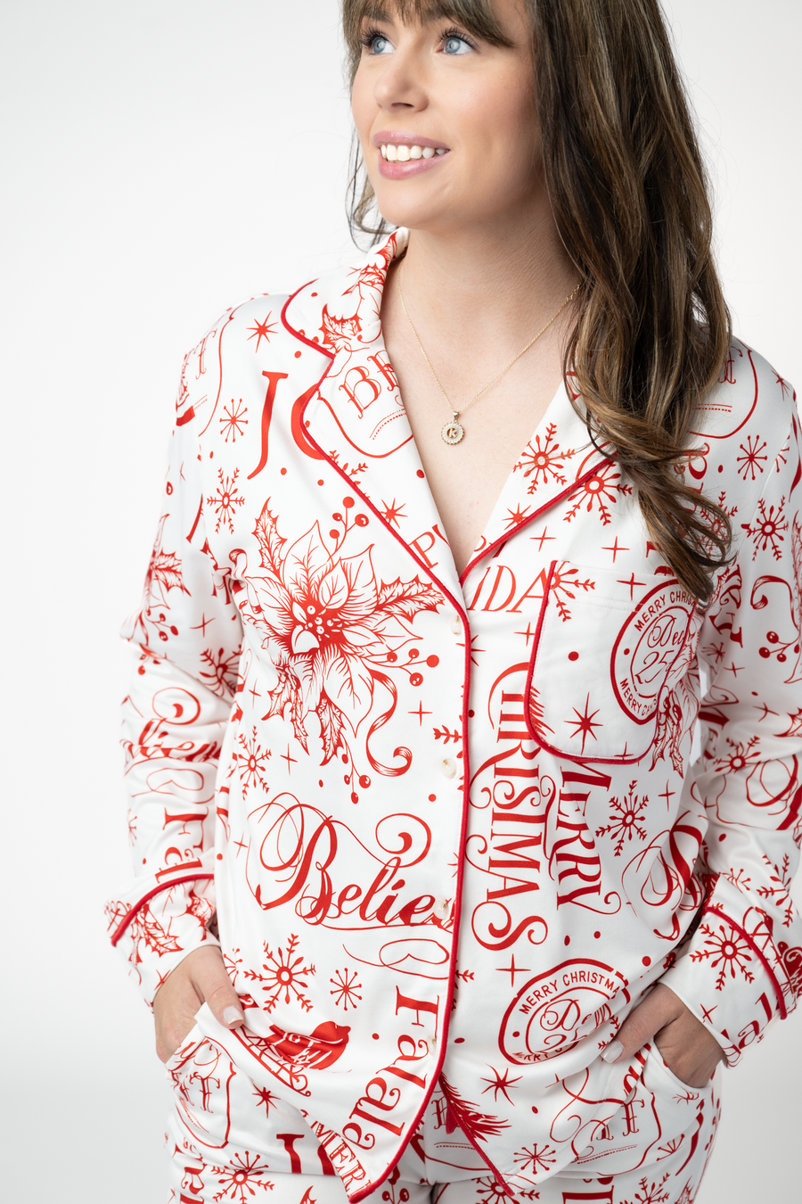 WAREHOUSE ONLY Pajama Top and Pants Set - Merry & Bright