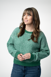 WAREHOUSE ONLY Josie Cozy Crew Sweater - Green