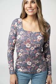 WAREHOUSE ONLY Alyssa Long Sleeve Top - Blushwood Floral